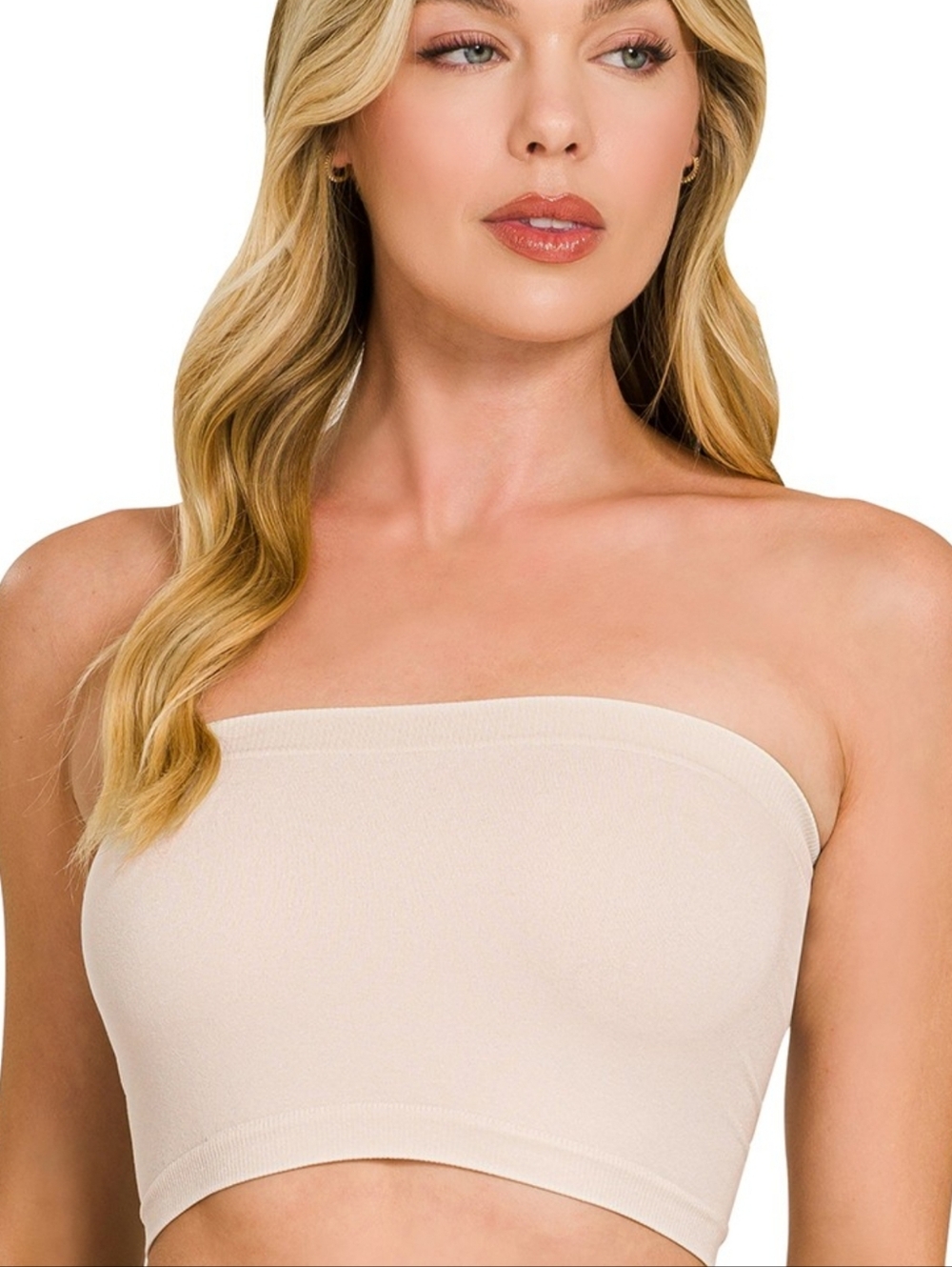 BB81  Seamless Bandeau - Sand Beige